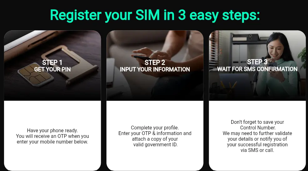Offline Registration SIM Card TNT Method