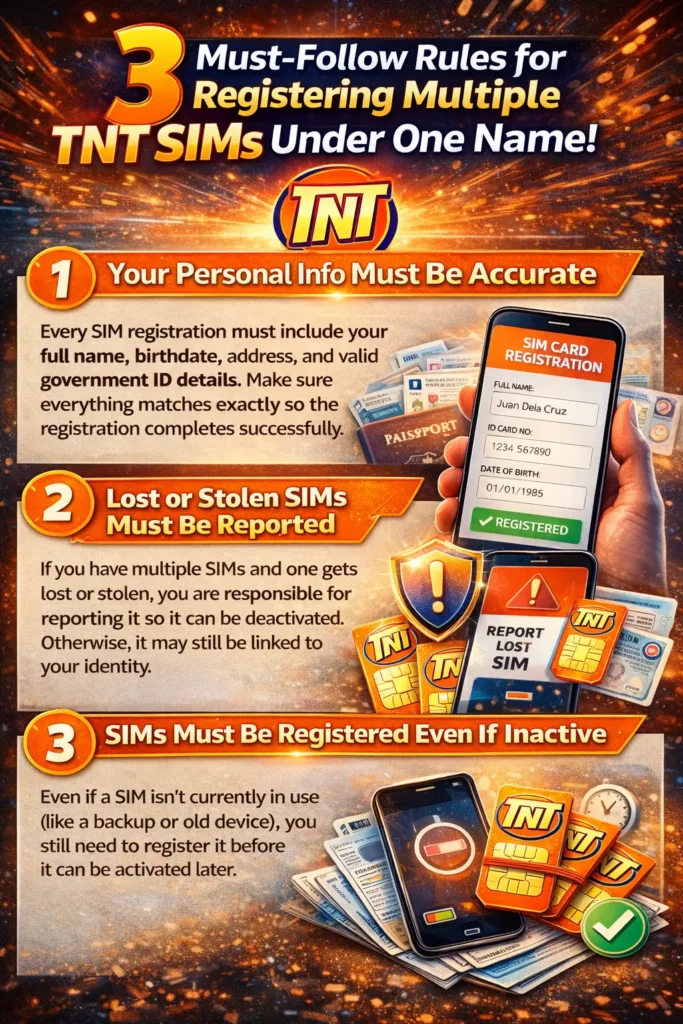 Can You Register Multiple TNT SIMs Under One Name?