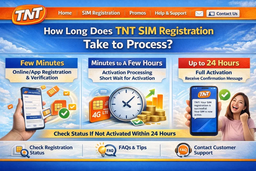 How Long Does TNT SIM Registration Take to Process?