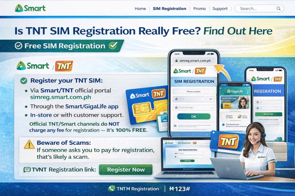 Is TNT SIM Registration Really Free? Find Out Here