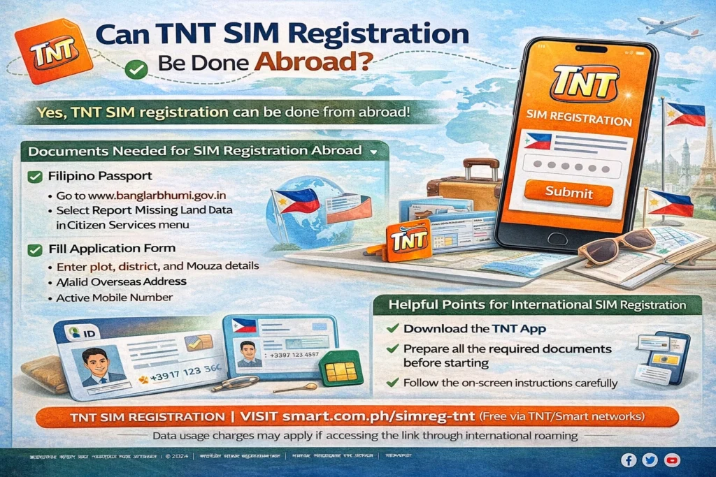 Can TNT SIM Registration Be Done Abroad?