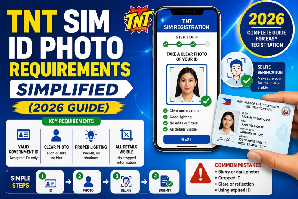 TNT SIM ID Photo Requirements Simplified (2026 Guide)
