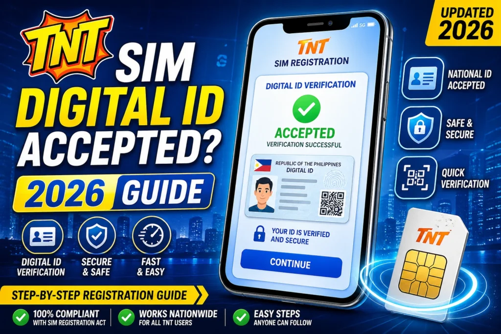 TNT SIM Digital ID Accepted? 2026 Guide