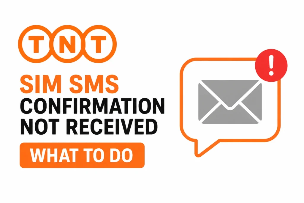 TNT SIM SMS Confirmation Not Received — What to Do