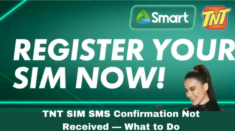 TNT SIM SMS Confirmation Not Received — What to Do