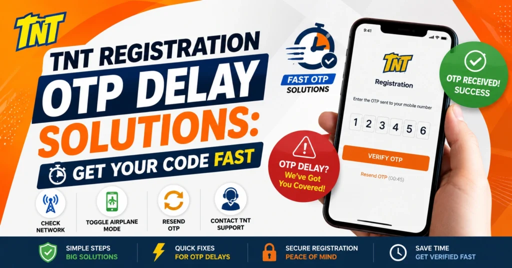 TNT Registration OTP Delay Solutions: Get Your Code Fast