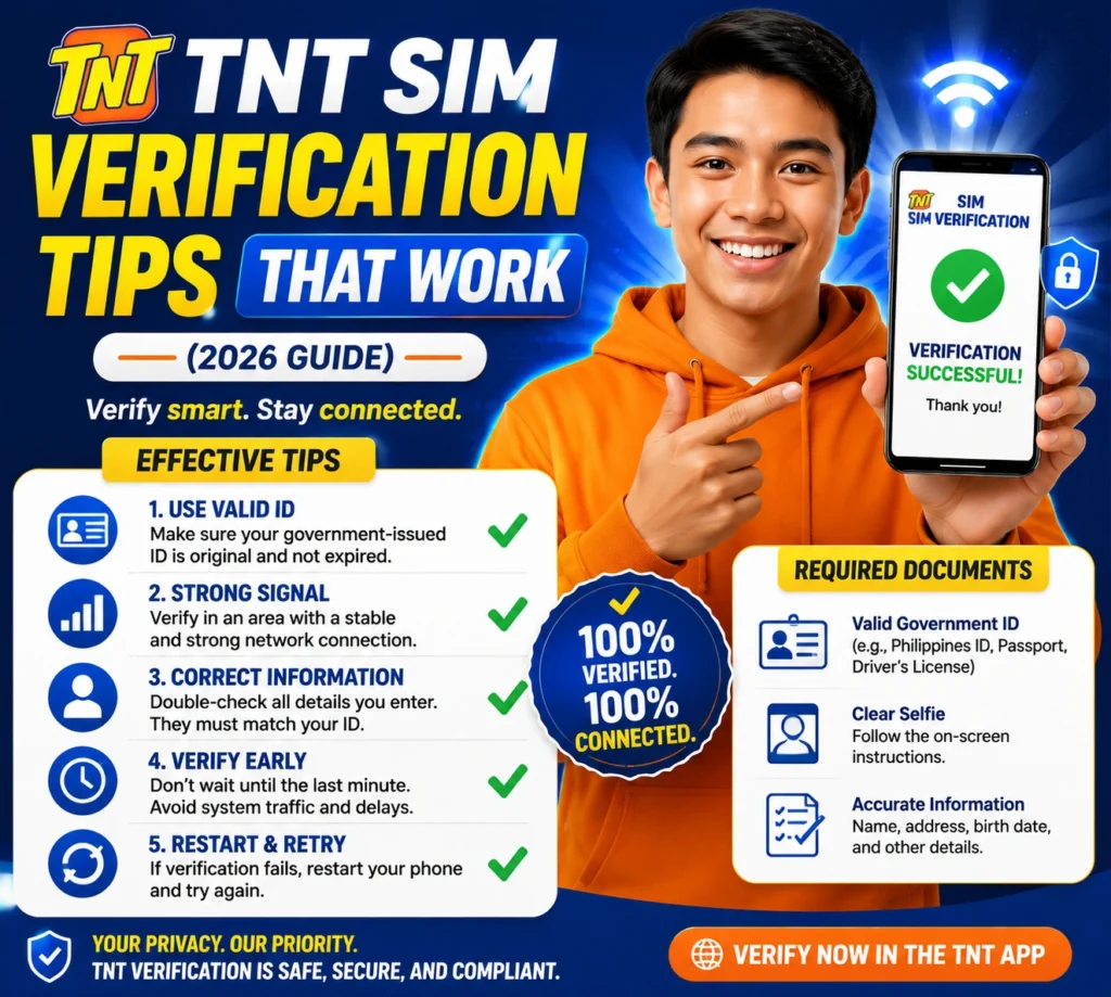 TNT SIM Verification Tips That Work (2026 Guide)