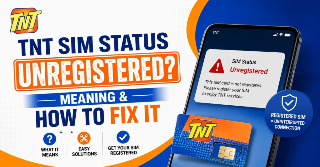 TNT SIM Status Unregistered? Meaning & How to Fix It