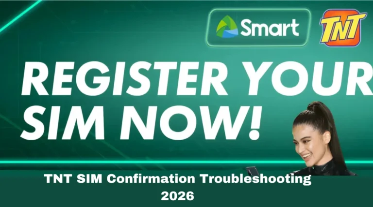 TNT SIM Confirmation Troubleshooting 2026