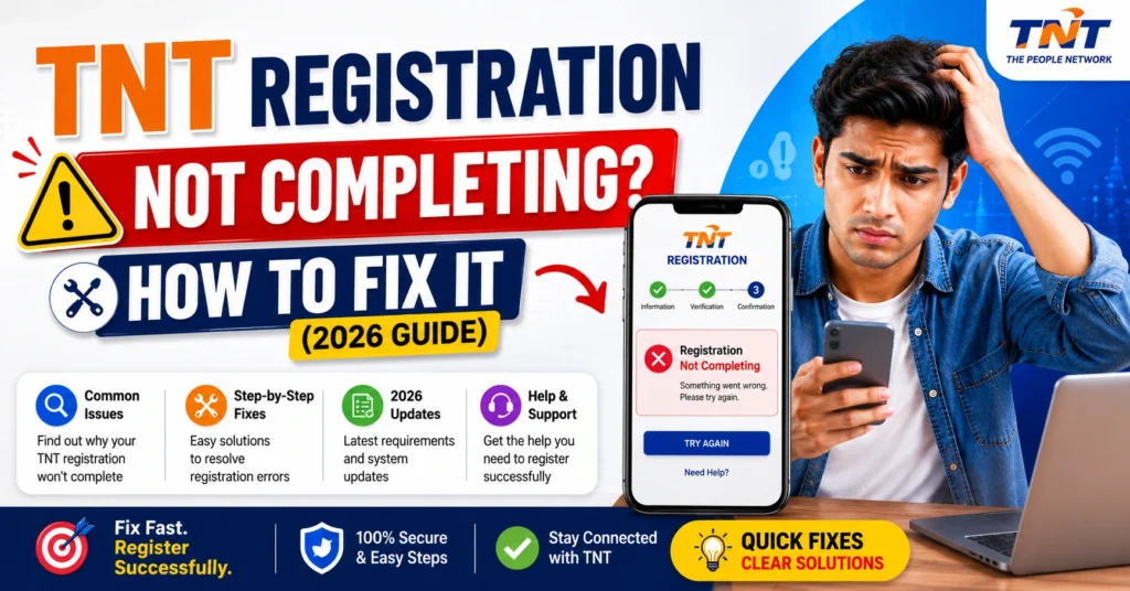 TNT Registration Not Completing? How to Fix It (2026 Guide)