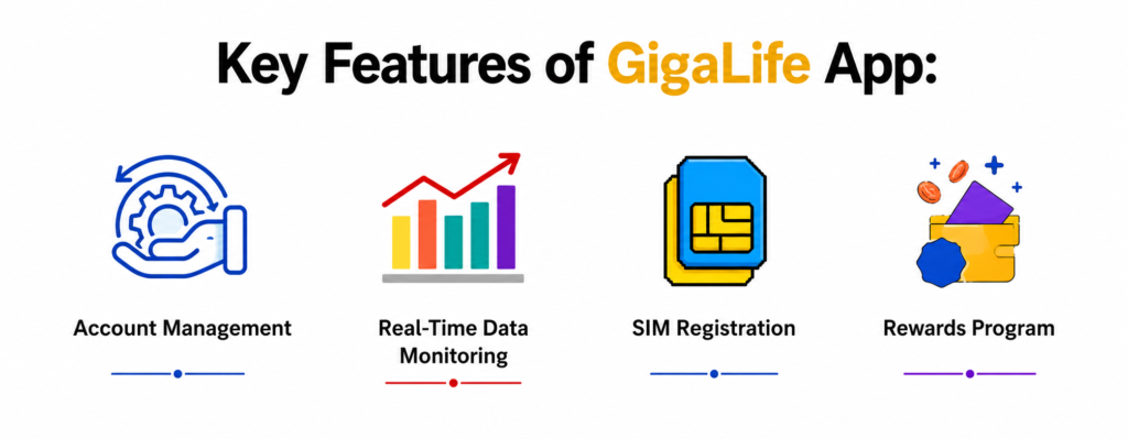 Key Features of GigaLife App: