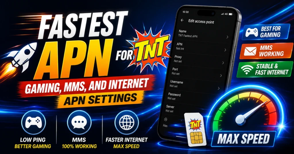 Fastest APN For TNT | Gaming, MMS, And Internet APN Settings 