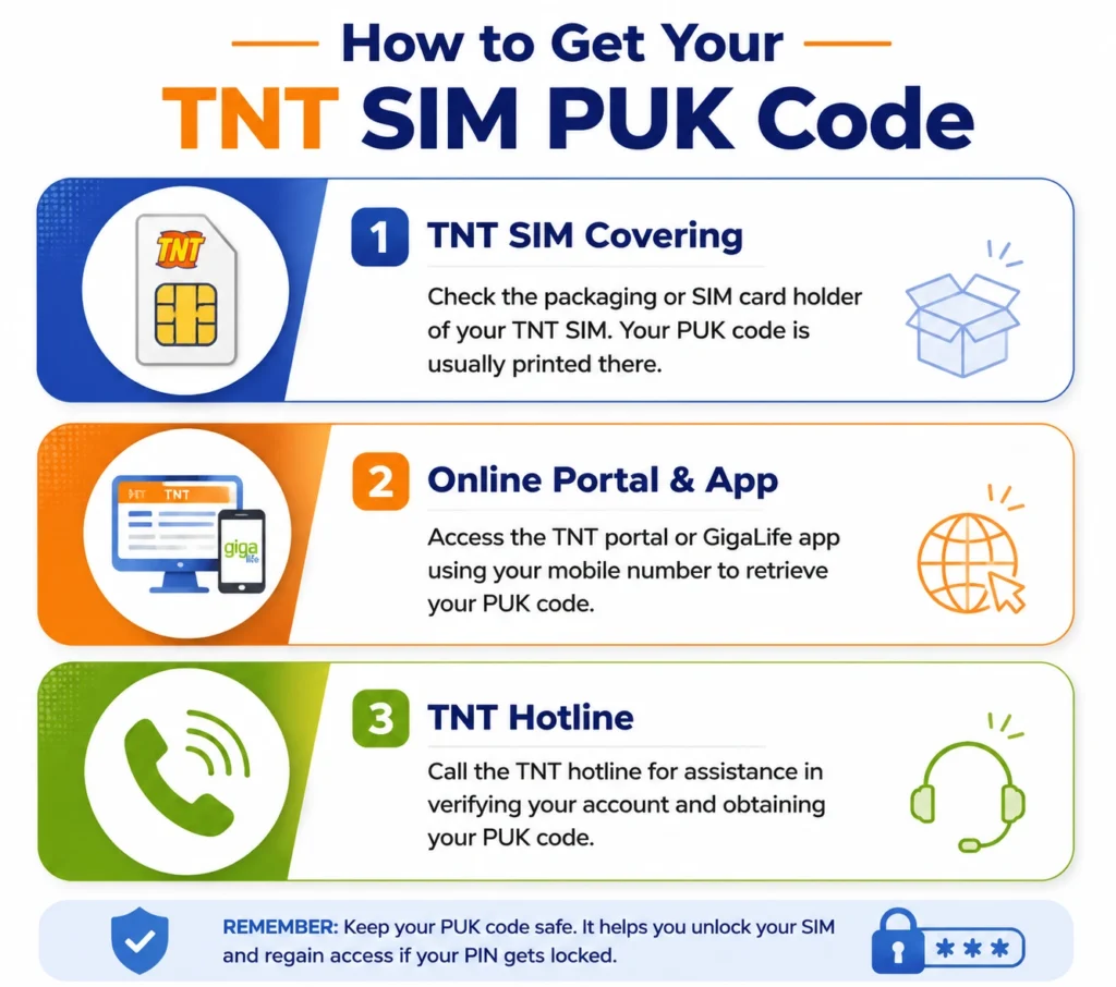 How to Get Your TNT SIM PUK Code